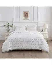 Melange Home 400 Thread Count Sateen Cotton Dog Duvet Set