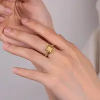 在飛比找momo購物網優惠-【MoonDy】純銀戒指 鑽石戒指 鑲鑽戒指 食指戒指 寶石