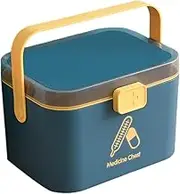 RORPOIR Emergency Medical Storage Box Multi-Layer Medicine Organization and Storage Box Compact Portable First Aid Case