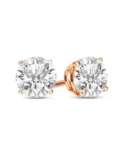 Lab Grown Diamonds 14K Rose Gold 7.00 ct. tw. Lab-Grown Diamond Earrings