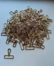 90 x 2" Gold D Ring Swivel Lobster Claw Clasps Push Gate Snap Hooks Trigger Clip