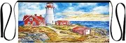 [Joitme] Lighthouse Apron Waitress, Bartender Apron for Women, Short Apron, Work Aprons for Women, Lighthouse