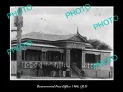 OLD LARGE HISTORIC PHOTO OF RAVENSWOOD QLD VIEW OF THE TOWN POST OFFICE c1906