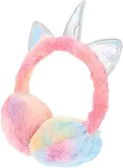 [WOFASHPURET] Unicorn Headbands Tail Noise Cancelling Ear Warmer Headband Hearing Protection Wipes Winter Ear Muffs Shooting Range Ear Protection Plush Pink