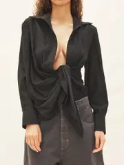 Jacquemus La Chemise Bahia Shirt in Black
