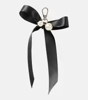 [Simone Rocha] Simone Rocha Faux pearl-embellished keychain One Size white