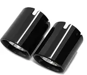 2pcs/lot Car tip Black Cover Compatible For BMW Z4 G29 Xdrive 20i 30i 2019-2024 Muffler Tip tip Replacement Exhaust Trim Cover(Black)