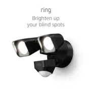 Smart Lighting – Floodlight, Wired, Outdoor Motion-Sensor Security Light, Black