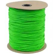 Parachute Cord Neon Green 550lb 7 strand 1000 feet spool Made In USA