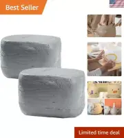 20lbs Natural Air-Dry Clay for Sculpting - Non-Toxic, Cordless & Gray