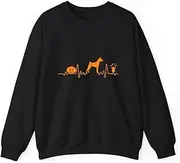 [VidiAmazing] Basenji Dog Heartbeat Pumpkin Halloween Costume ds010 T-Shirt
