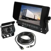 7" Monitor HD 4PIN Reversing CCD Camera 12V 24V 600TVL Truck Caravan 3 AV inputs - 7.0" | Wired Transmission | 4PIN System