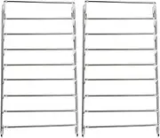 TIDTALEO 2pcs Stainless Steel Drain Rack Metal Bread Cooling Fryer Holder Toast Slice Stand Cooling Rack Stainless Steel Toast Rack Toast Slice Holder 304 Stainless Steel Grid Skewer Rack