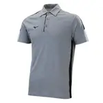 MIZUNO SLIM FIT 男裝 短袖 POLO衫 休閒 吸汗 快乾 合身 灰【運動世界】32TA151503