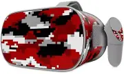 Skin Wrap for Oculus Go Digital Camouflage Red