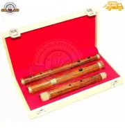 New Professional Irish D-Flutes with Hard Case 26" 4 Pcs Natural Finish Rosewood