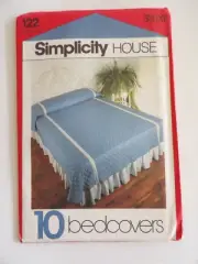 Simplicity Sewing Pattern 122 - Simplicity House 10 Bedcovers - Card Patterns