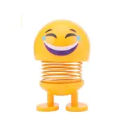 16Pcs Car Interior Simulation Shaking Head Toy Swinging Breaking Into Laughter Emoji Expression Decor Ornament