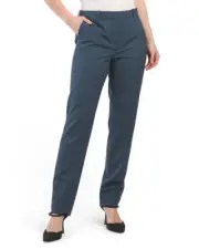 NWT Theory Treeca Full Length Wool Blend Ash Blue Pants sz 6; 12; 14