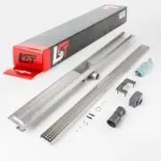 Shower Channel Square 1000 X 70 MM Height - Adjustable Shower Grate Perforated