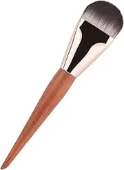 Liquid Foundation Brush,Makeup Foundation Brush Ultra Thin - Wooden Handle, Portable Soft Bristles Applicator for Contour, Cream, Concealer, Blending