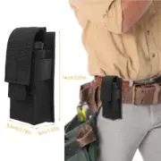 Tactical Magazine Pouch Pistol Mag Bag Molle Flashlight Knife Holster Pack Black