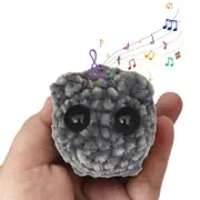 Bd Corner Shop A Hamster Hooked Doll With Violin Music And Keychain Knitted Hamster Crochet Hamster Meme With Bow Cute Minin Gifts Decor Home Decor D
