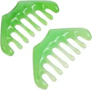 PERSELOSO 2Pcs Massage Comb Handheld Scalp Massager Tool Lightweight Hair Care Comb for and Hair Texture Improvement present for All Occasions