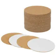50-Pack Self-Adhesive Cork Sheets, 3 x 3 Inch Round Cork Board [1mm Thick]
