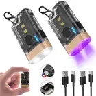 LED Small Powerful EDC Flashlight, 365nm UV Black Light, Mini Led Flashlight ...