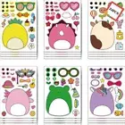 24pcs Squishmallow Make a Face Sticker Set Make Your Own Decals Kids DIY Decor