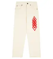 [The Animals Observatory] The Animals Observatory Ant logo jeans Y 6 white
