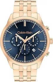 [Calvin Klein] Men's CK Infinite 25200376 Quartz Watch, Blue, 44 mm Case Diameter