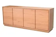 MD Moni Solid Timber 4 Door Buffet