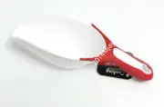 NEW RED & WHITE COOKING CONCEPTS ICE SCOOP 8-1/2" LONG SOFT GRIP HANDLE