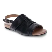 Mia Vita Mandy Flat Sandal - Black