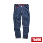 EDWIN 雙層口袋錐形牛仔褲-男-原藍色