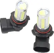 Car Fog Lights Car LED Fog Lamp Light Grille Cover Wire Harness Assembly Car Fog Light for VW for Caddy 2016 2017 2018 2019 Car Front Bumper Fog Light(Set)