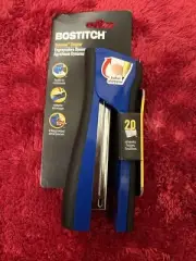 (2) STANLEY BOSTITCH Dynamo Stapler 20-Sheet Capacity Blue B696R-BLUE