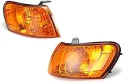 XIGAN Parking Corner Light Cover Orange Lens Pair Fit for Corolla AE100 AE101 E100 1993-1997