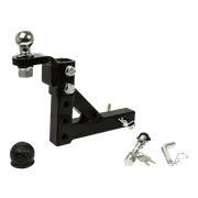 Adjustable Tow Bar Tongue Hitch 50mm Ball Towbar Drop Trailer Caravan 4WD