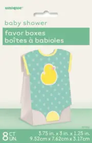 Green Baby Shower Favour Boxes Pk 8