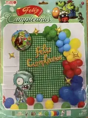 PLANTS VS. ZOMBIES - ALL IN ONE PARTY SET / KIT CON TODO PARA TU FIESTA