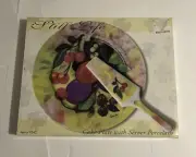Cake Plate with Server "Still Life" by I.Godinger Porcelain # 9542 NEW IN BOX !!