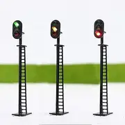 JTD02 5pcs Model Railway Block Signals G/Y/R HO or OO Scale 8.2cm 12V Led New