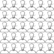 Swivel Clasp Swivel Snap Hooks Trigger Clips 1 Inch D Rings Metal Lobster Claw C