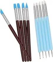 minkissy Silicone Nail Art Tool Set Includes Dotting Pen Liner Carving Tools for Diy Nail Art