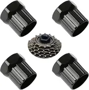 LIGHUFEIC 4 Pieces Bike Cassette Lockring Tool Mountain Bike Freewheel Remover Tool Bike Cassette Lockring Tool Bicycle Shop Tools for Repairing Bikes