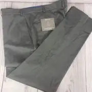 Kenneth Cole Reaction Pants Mens 40 x 32 Gray Slim Fit Flex Techni-Cole