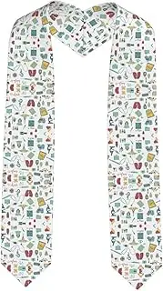 [SKKNT] Abstraction Biology Chemistry4 Print Graduation Shawl Stole For Academic Commencements Honor Sash Congratulations Gift